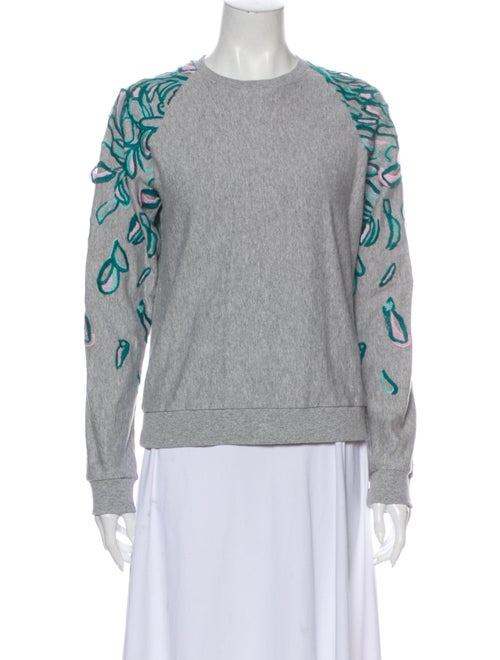 Giamba Crew Neck Long Sleeve Sweatshirt Grey