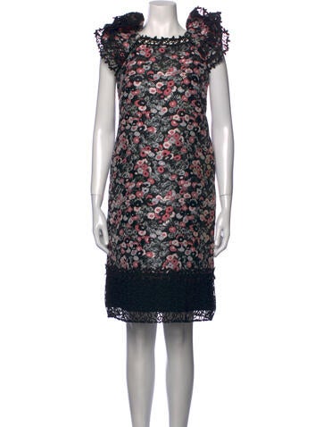 Giamba Dresses Floral Print Knee-Length Dress Us2, It38 | XS
