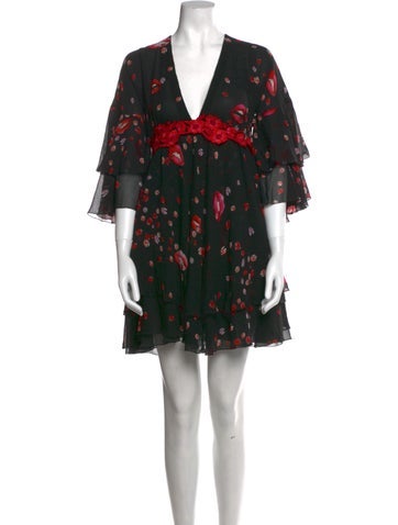 Giamba Dresses Silk Mini Dress XXS