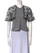 Giamba Wool Patterned Crop Top
