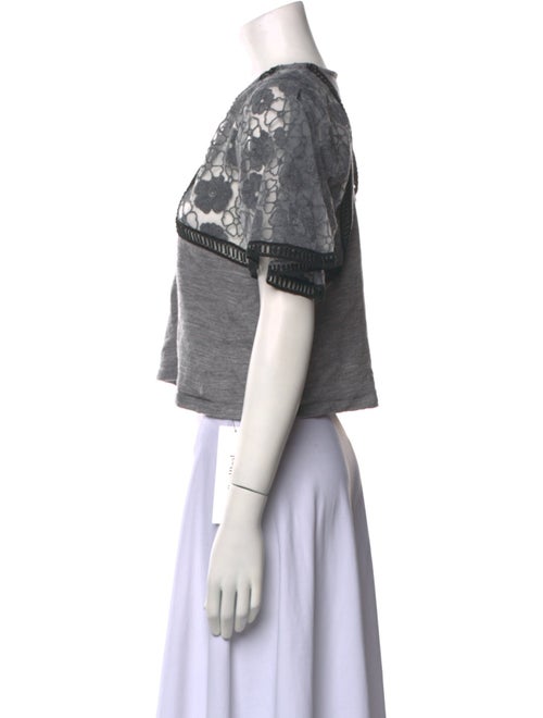 Giamba Wool Patterned Crop Top