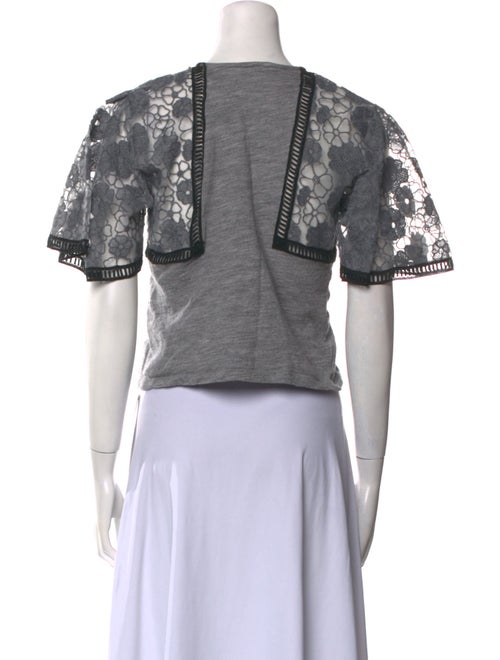 Giamba Wool Patterned Crop Top