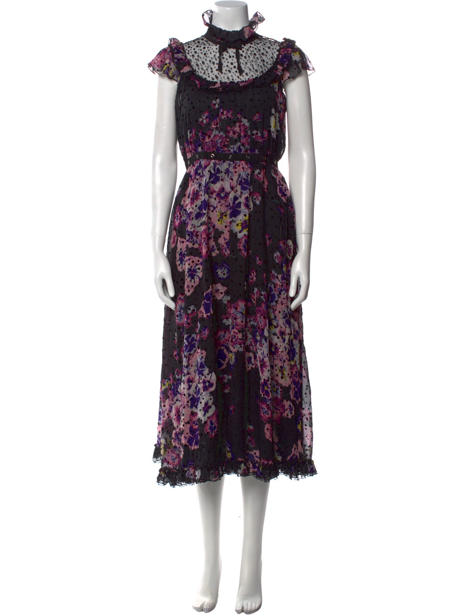 Giamba Silk Midi Length Dress