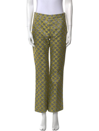 Giamba Floral Print Wide Leg Pants