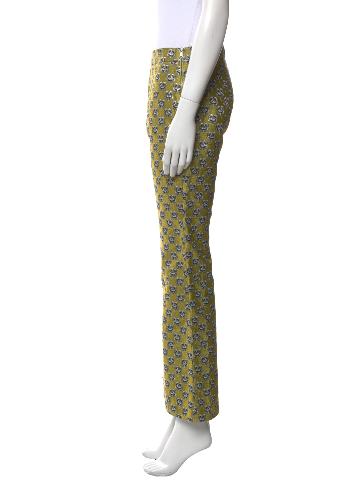 Giamba Floral Print Wide Leg Pants