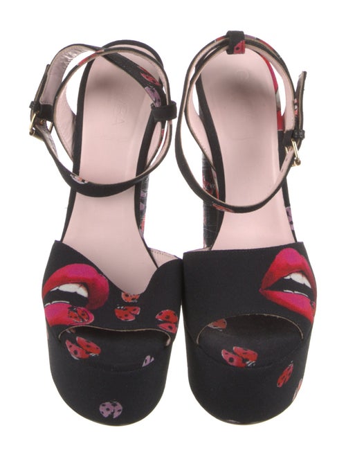 Giamba Printed Slingback Pumps