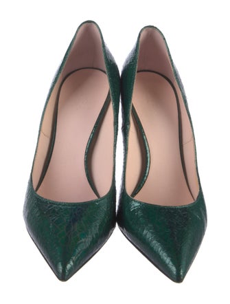 Giamba Leather Animal Print Pumps