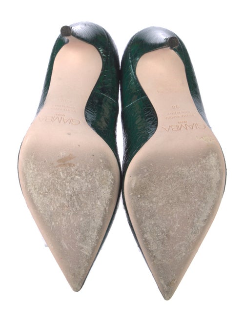 Giamba Leather Animal Print Pumps