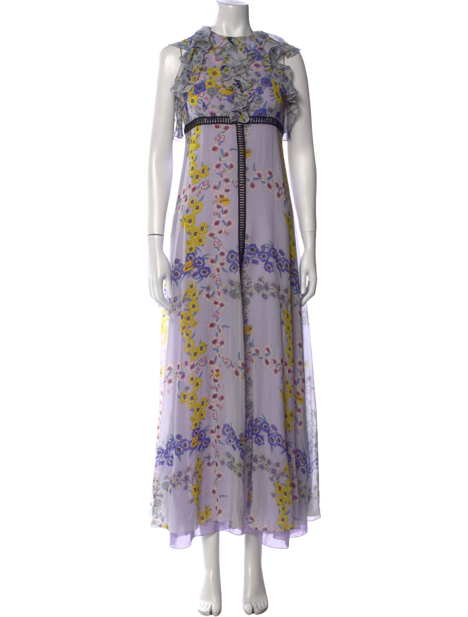 Giamba Silk Long Dress