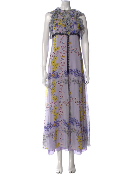 Giamba Silk Long Dress