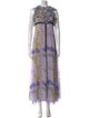 Giamba Silk Long Dress