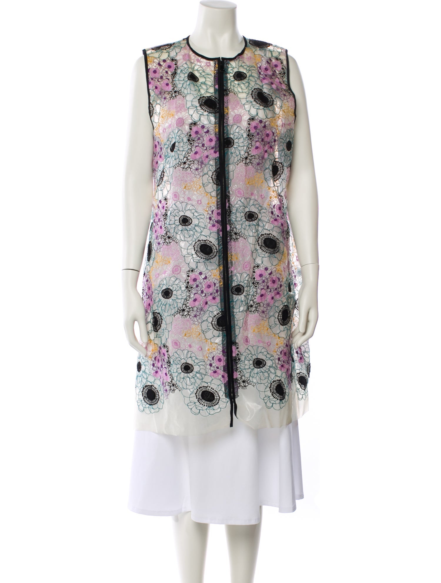 Giamba Floral Print Coat