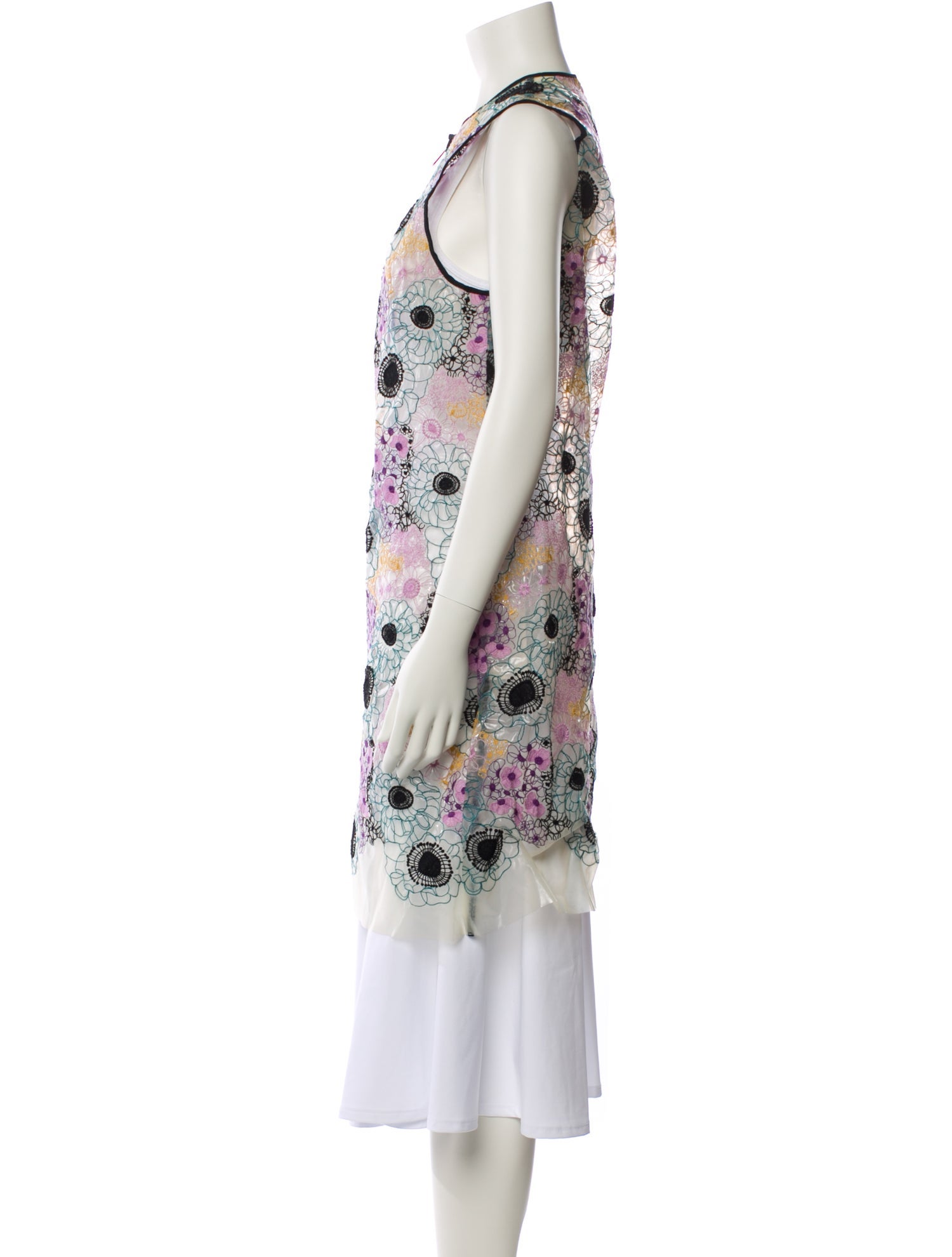 Giamba Floral Print Coat