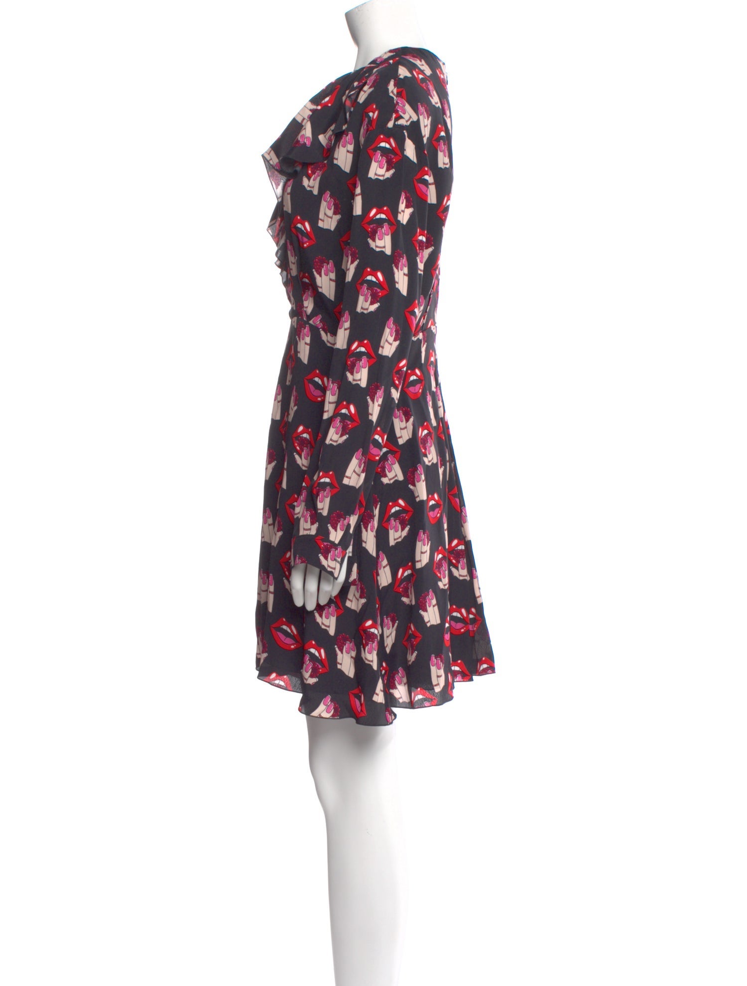 Giamba Floral Print Mini Dress