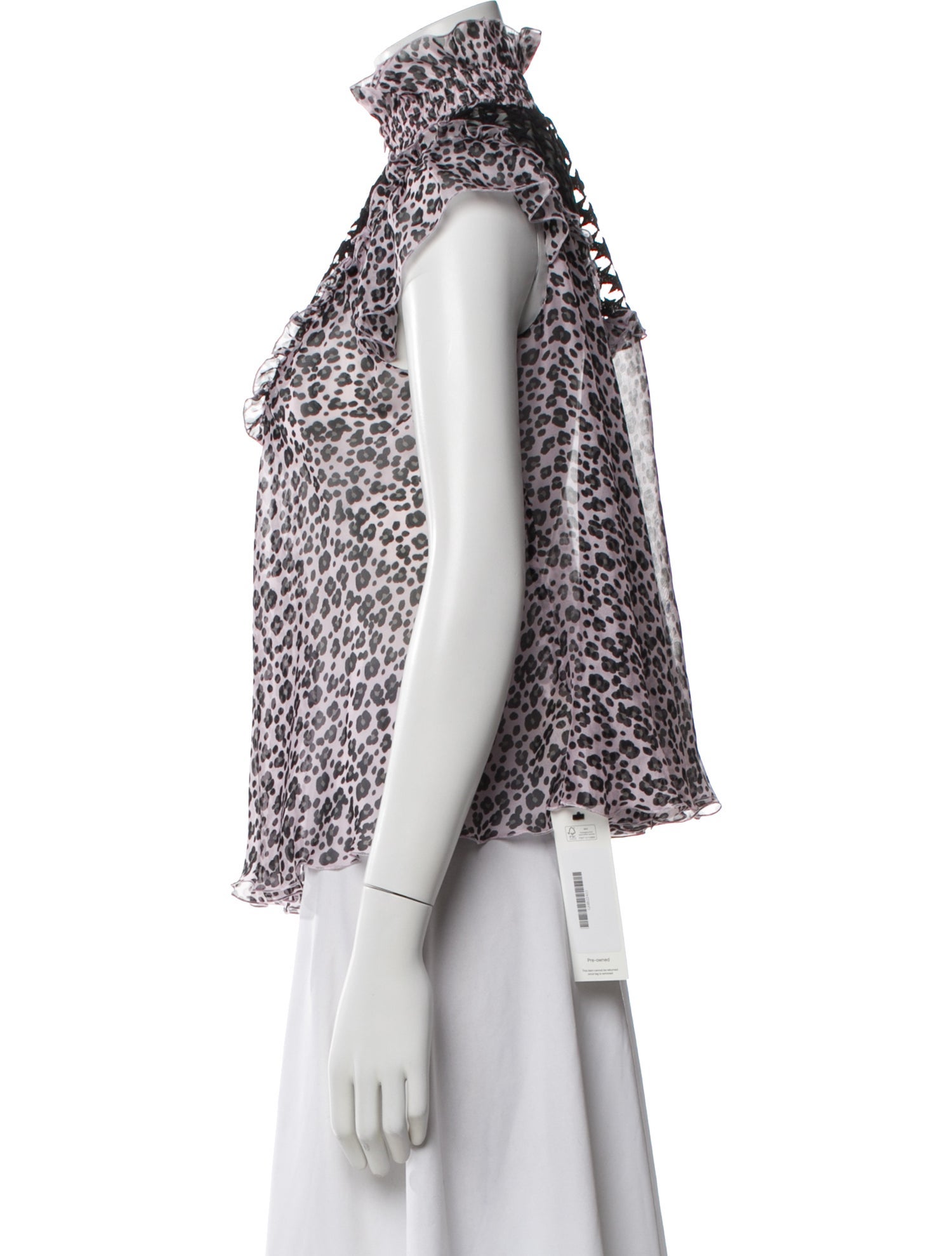 Giamba Silk Animal Print Blouse w/ Tags