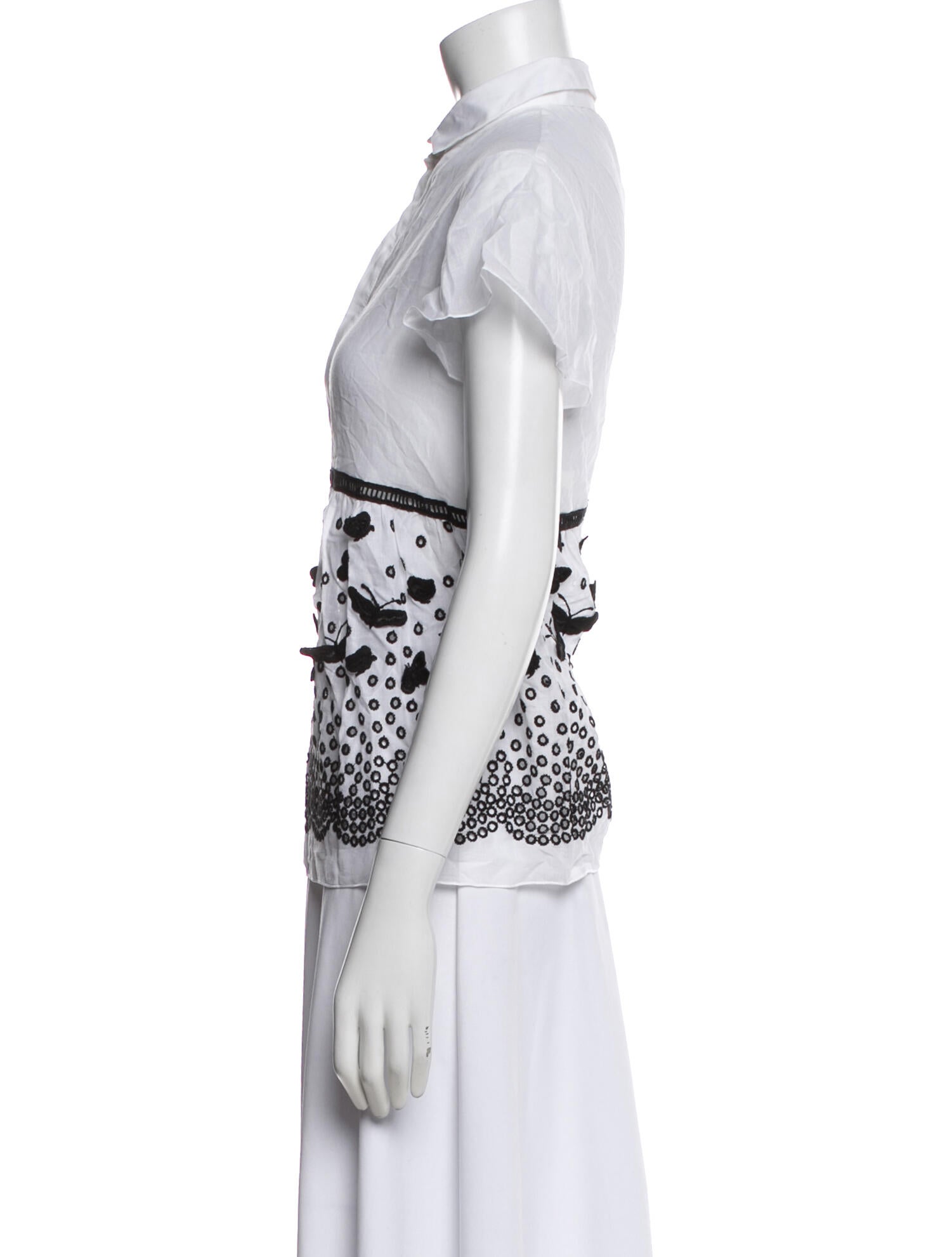 Giamba Graphic Print Short Sleeve Top