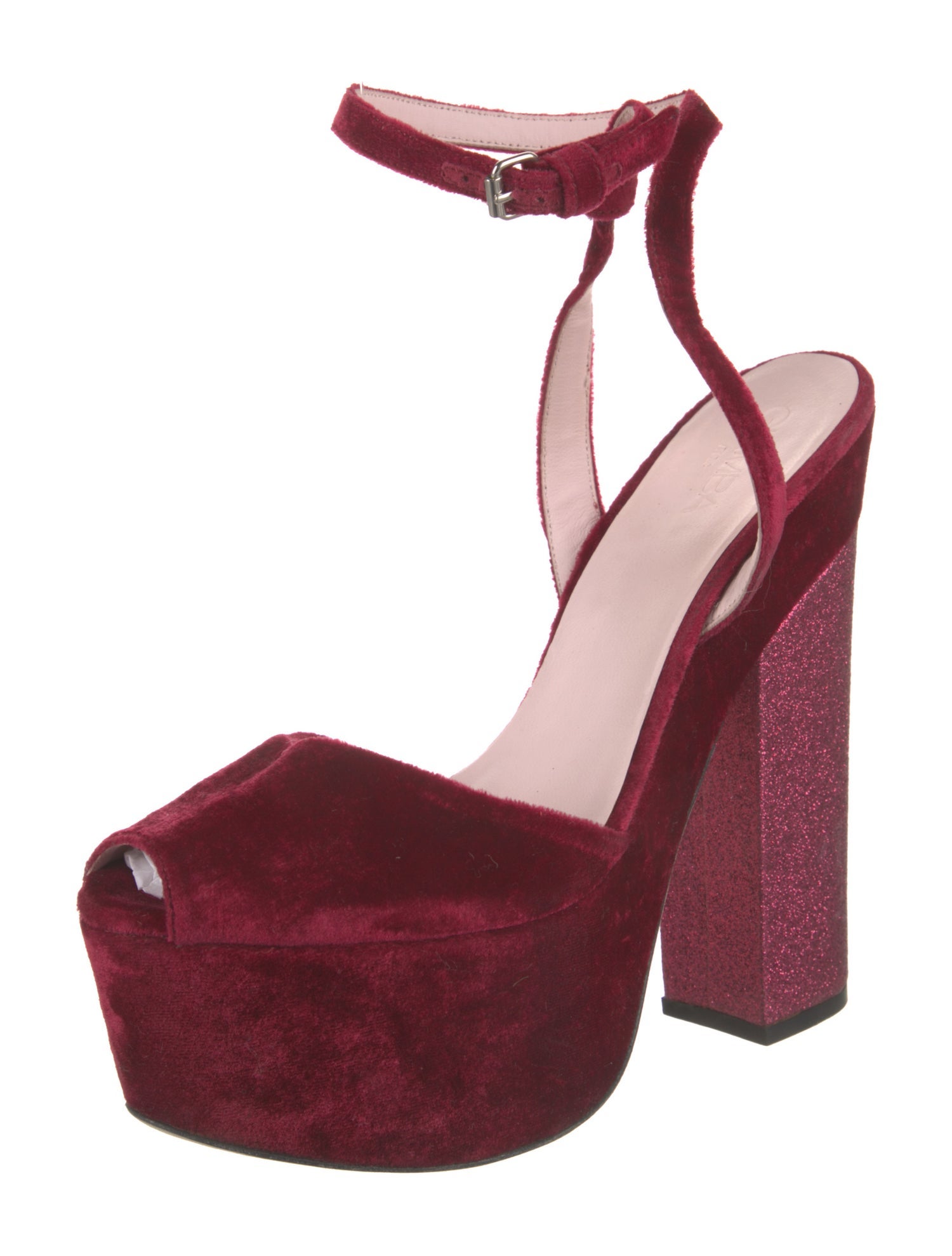 Giamba Velvet Sandals