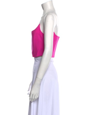 Giuseppe di Morabito Wool Square Neckline Crop Top