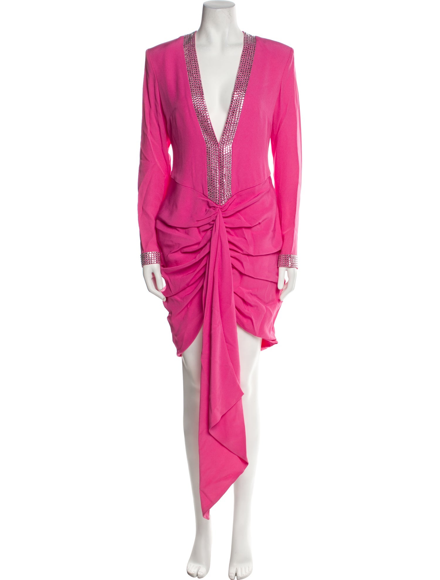 Giuseppe di Morabito Plunge Neckline Long Dress