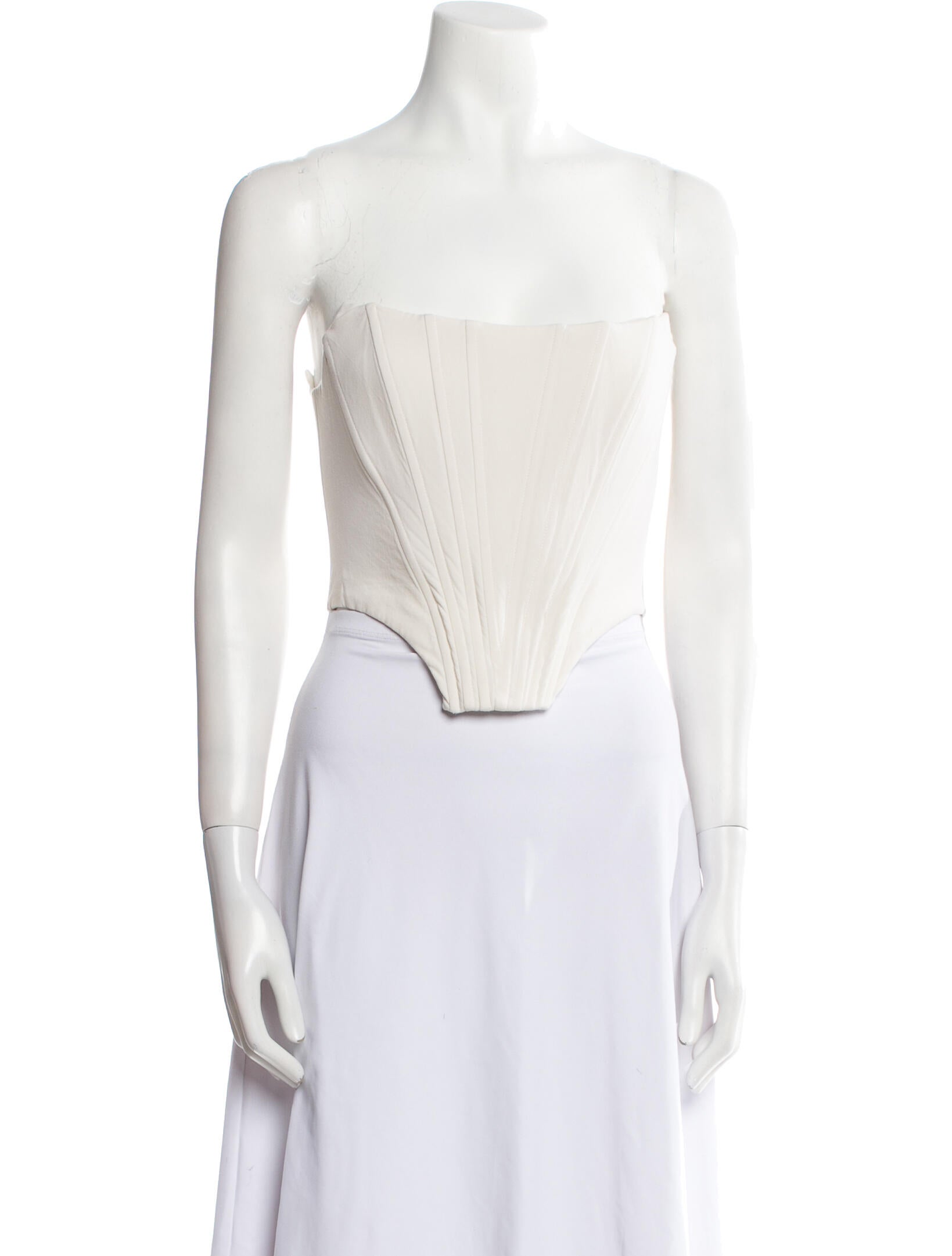 Giuseppe di Morabito Wool Strapless Crop Top