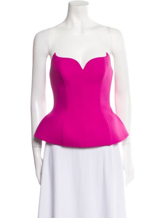 Giuseppe di Morabito Wool Strapless Top