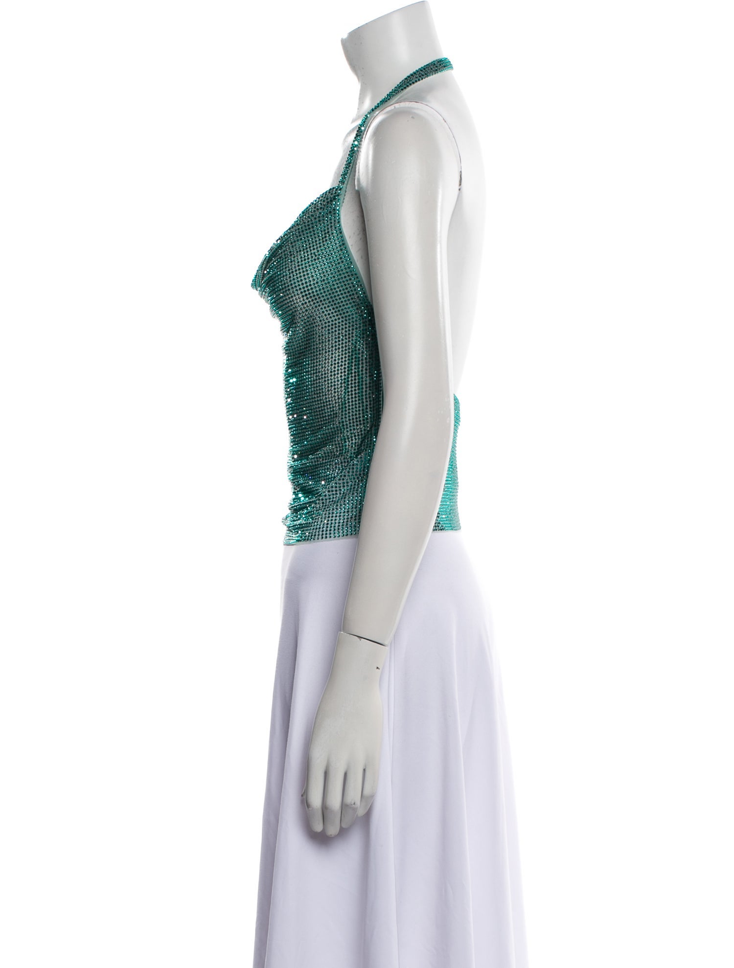 Giuseppe di Morabito Printed Cowl Neck Crop Top w/ Tags