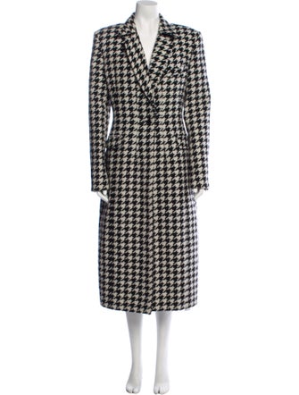 Giuseppe di Morabito Wool Houndstooth Print Peacoat