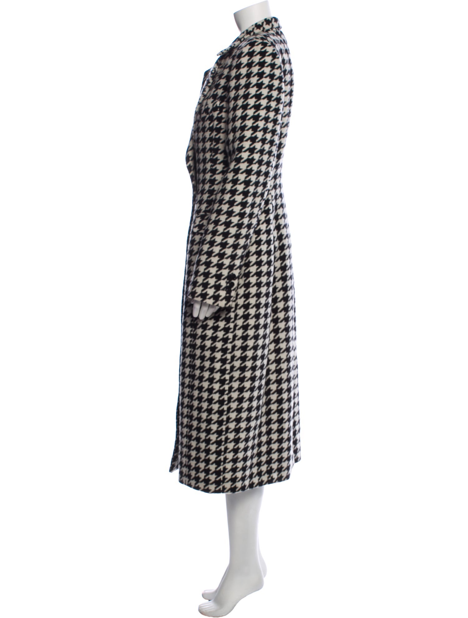 Giuseppe di Morabito Wool Houndstooth Print Peacoat