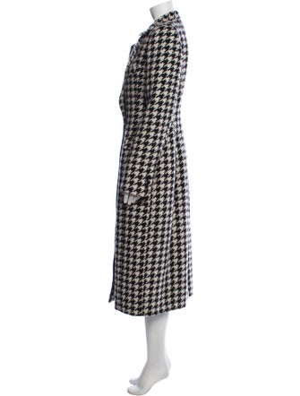Giuseppe di Morabito Wool Houndstooth Print Peacoat