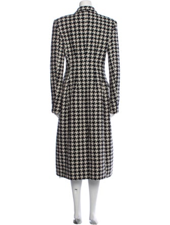 Giuseppe di Morabito Wool Houndstooth Print Peacoat