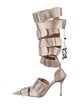 Giuseppe di Morabito Leather Crystal Embellishments D'Orsay Pumps