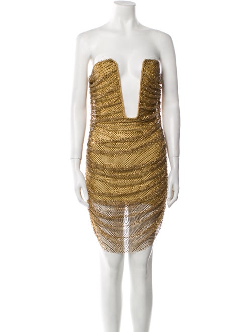 Giuseppe di Morabito Strapless Mini Dress