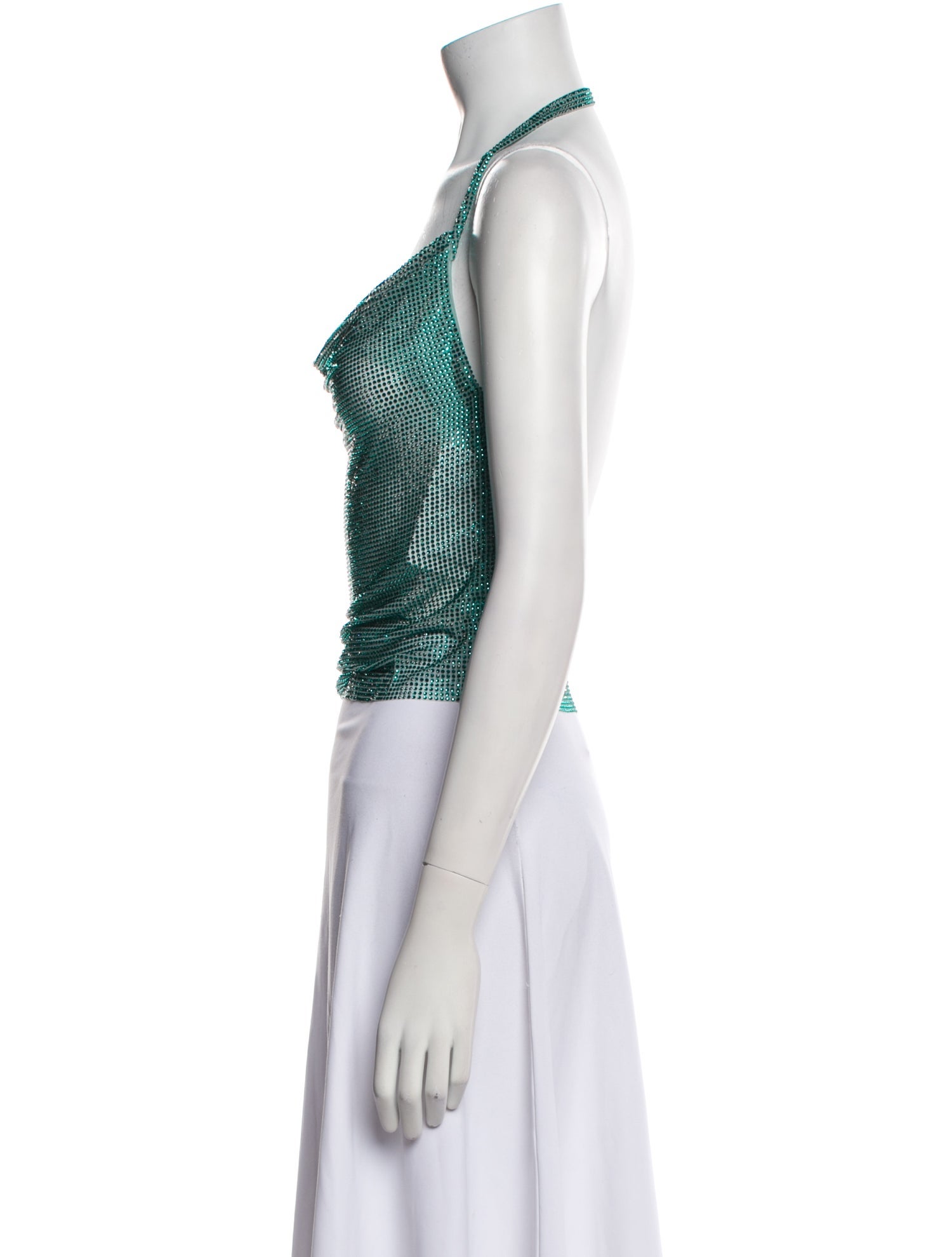 Giuseppe di Morabito Printed Halterneck Crop Top