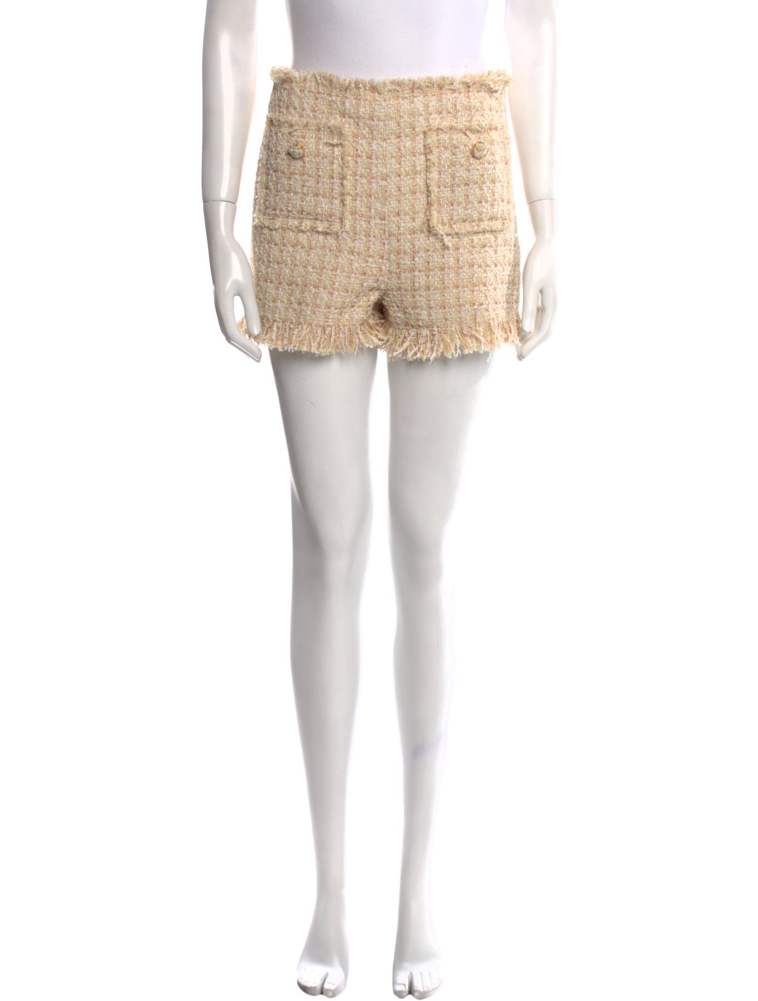 Giuseppe di Morabito Tweed Pattern Mini Shorts