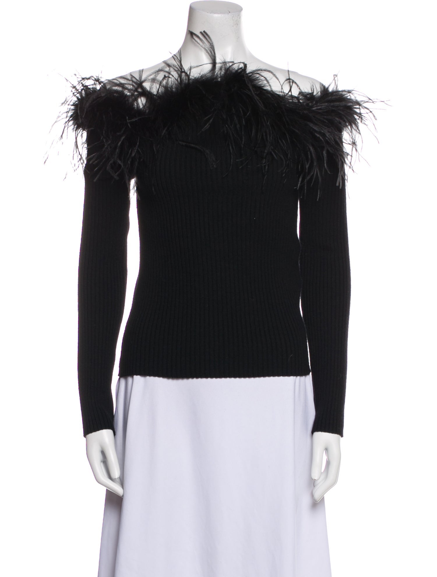 Giuseppe di Morabito Virgin Wool Off-The-Shoulder Top w/ Tags