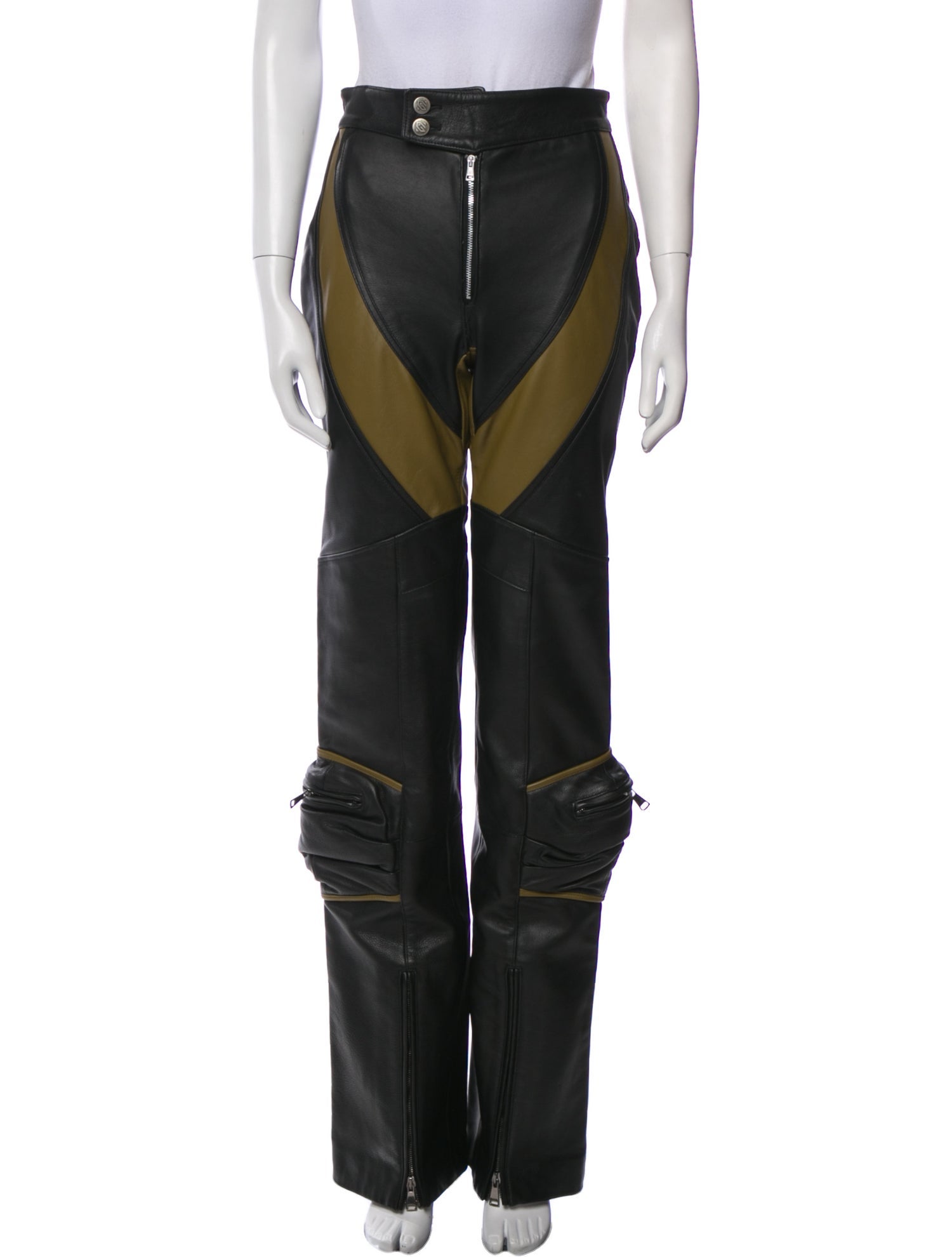 Giuseppe di Morabito Lamb Leather Wide Leg Pants