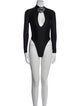 Giuseppe di Morabito V-Neck Long Sleeve Bodysuit