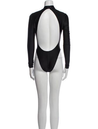 Giuseppe di Morabito V-Neck Long Sleeve Bodysuit