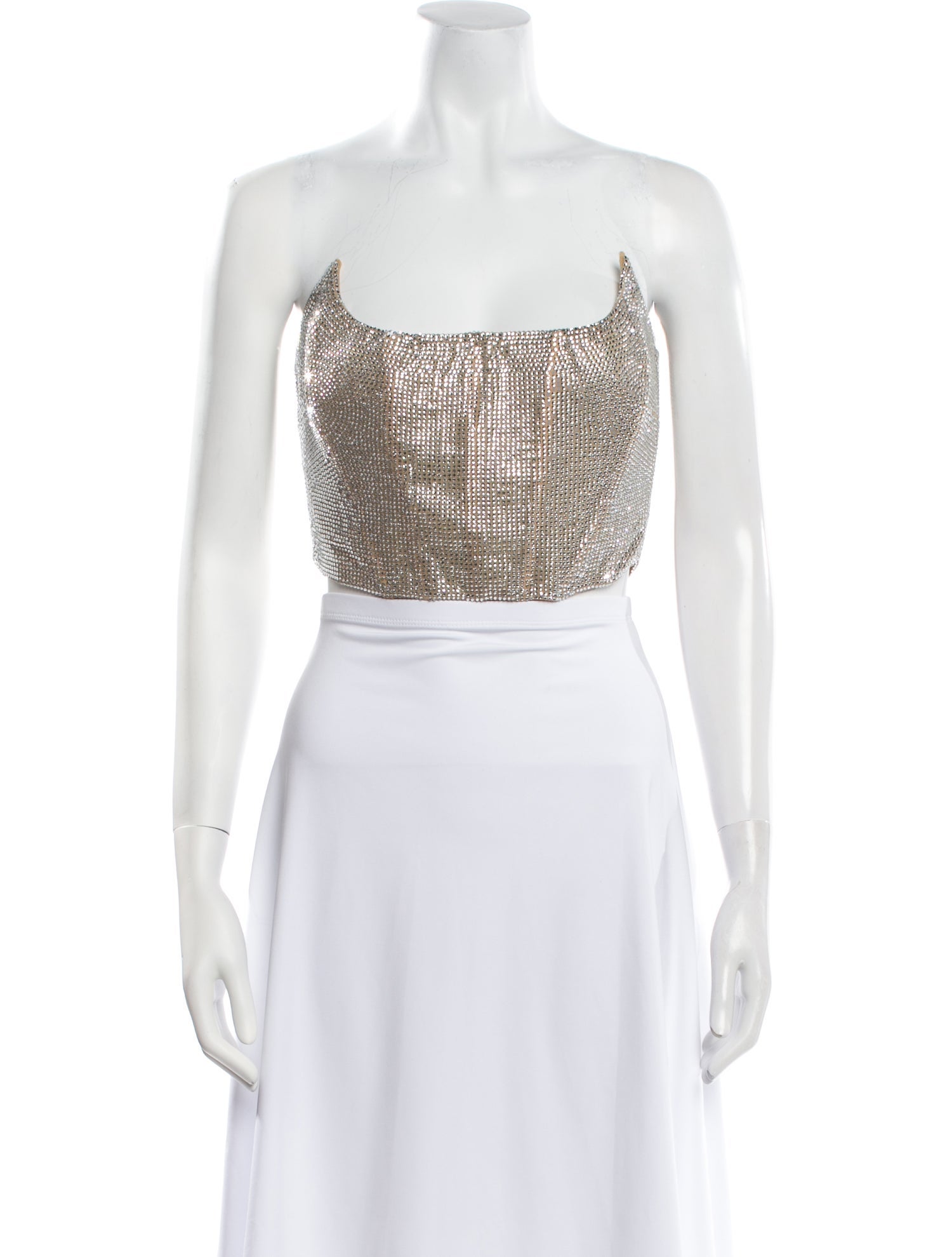 Giuseppe di Morabito Strapless Crop Top