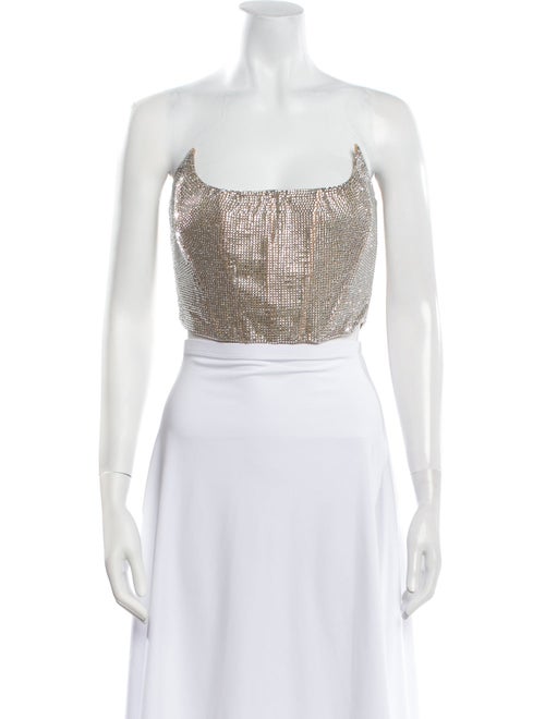 Giuseppe di Morabito Strapless Crop Top