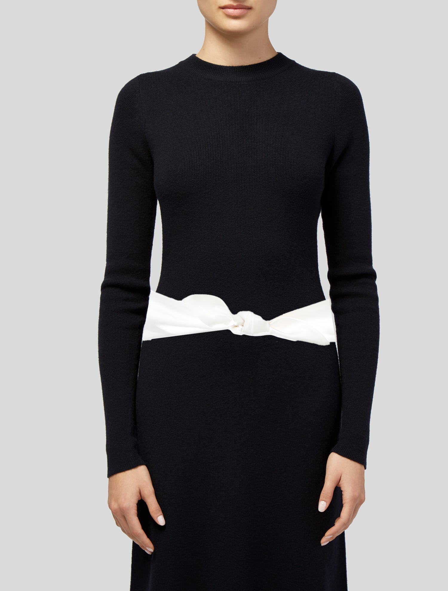 Gemy Maalouf Wide Satin Waist Belt