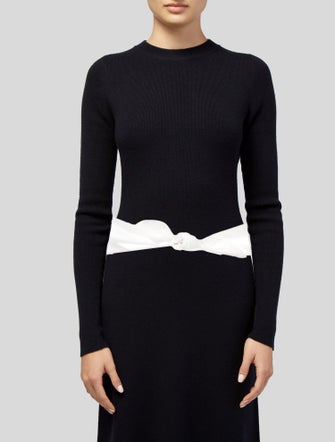 Gemy Maalouf Wide Satin Waist Belt