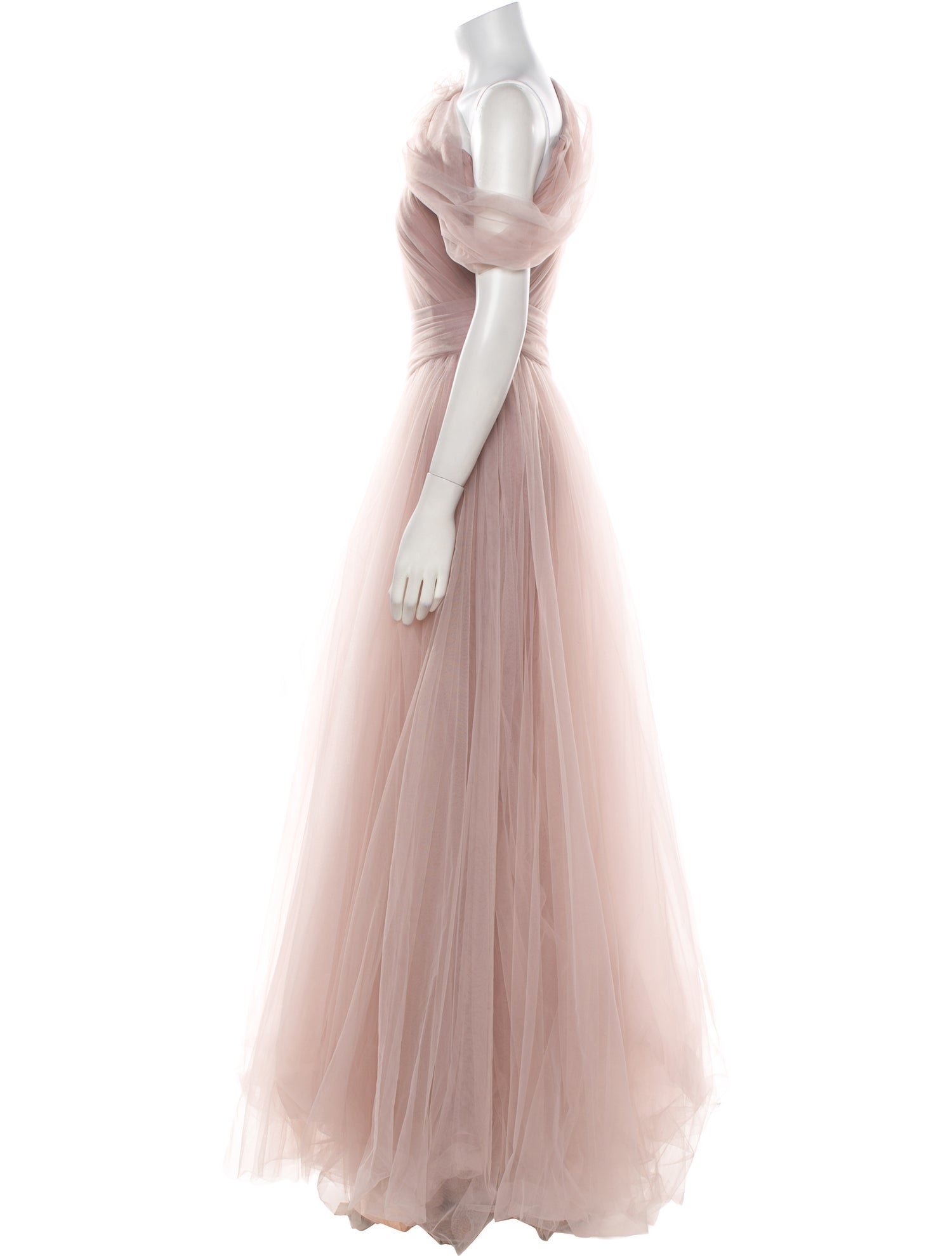 Gemy Maalouf One-Shoulder Long Dress