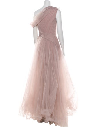 Gemy Maalouf One-Shoulder Long Dress