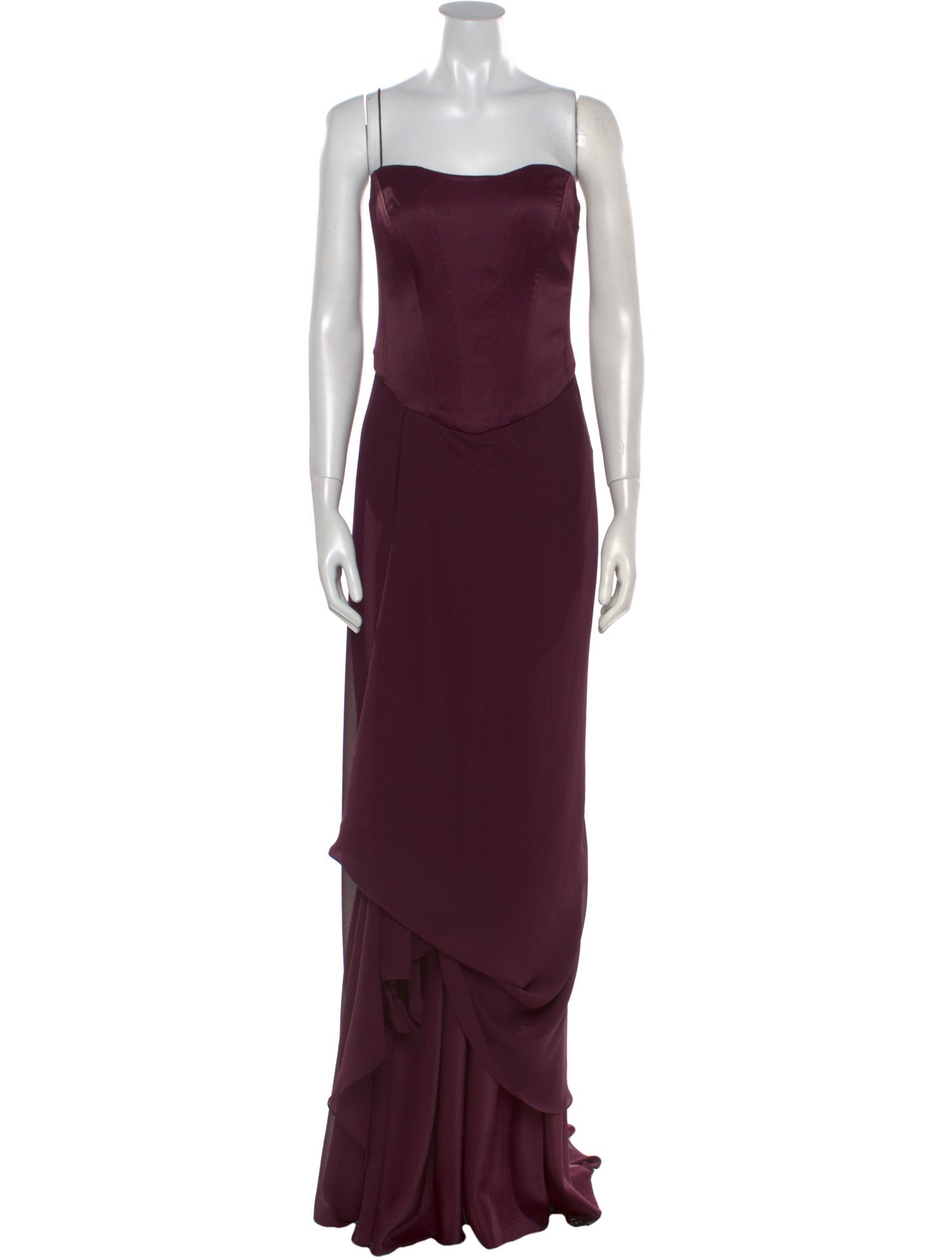 Gemy Maalouf Square Neckline Long Dress