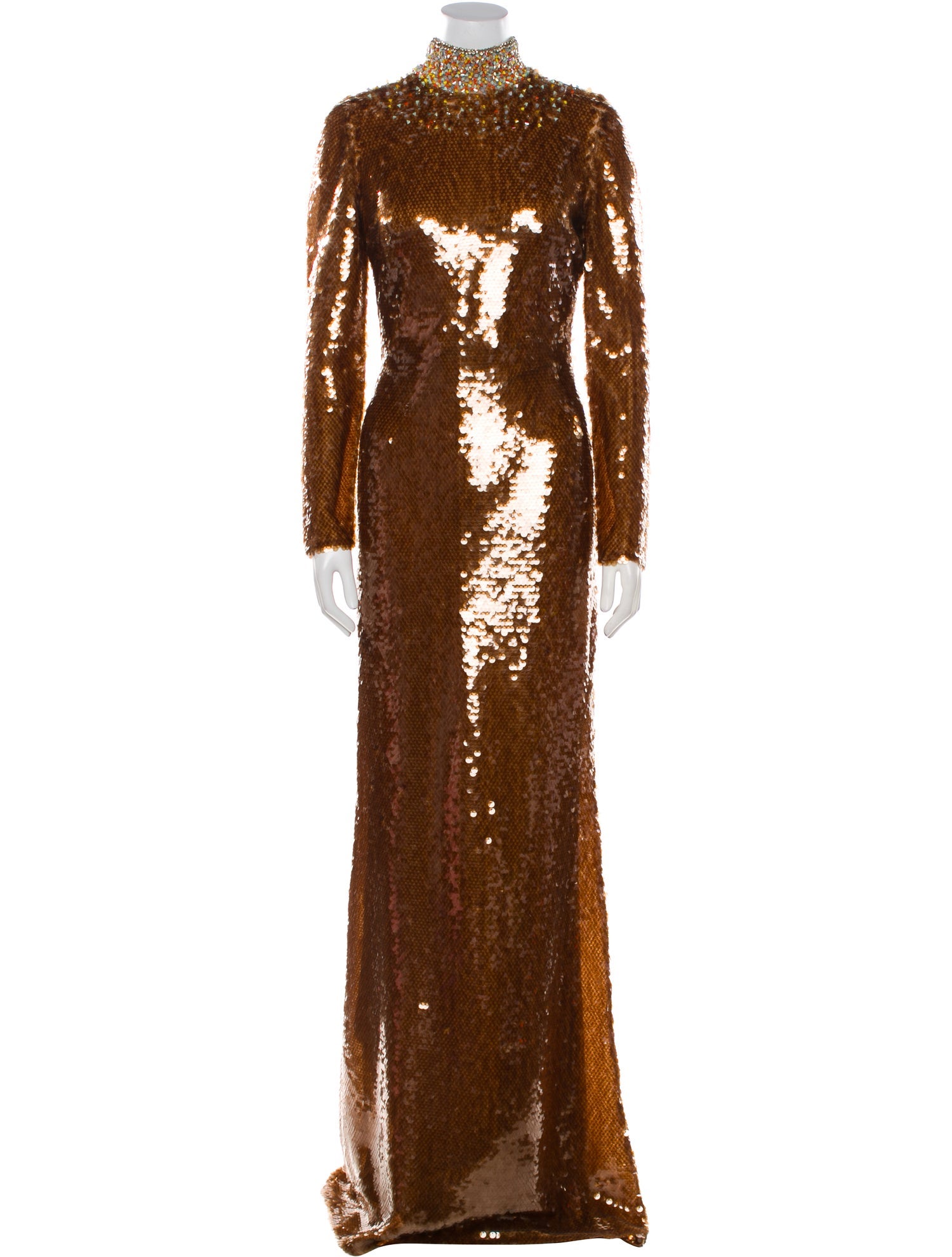 Gemy Maalouf Turtleneck Long Dress