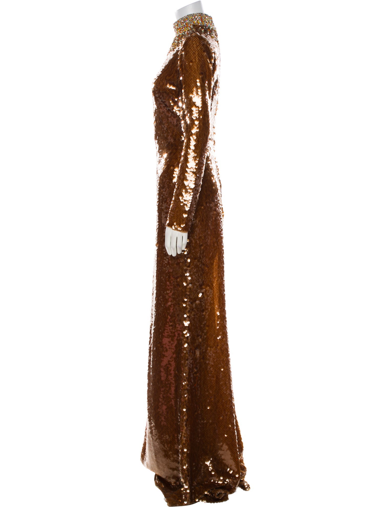Gemy Maalouf Turtleneck Long Dress