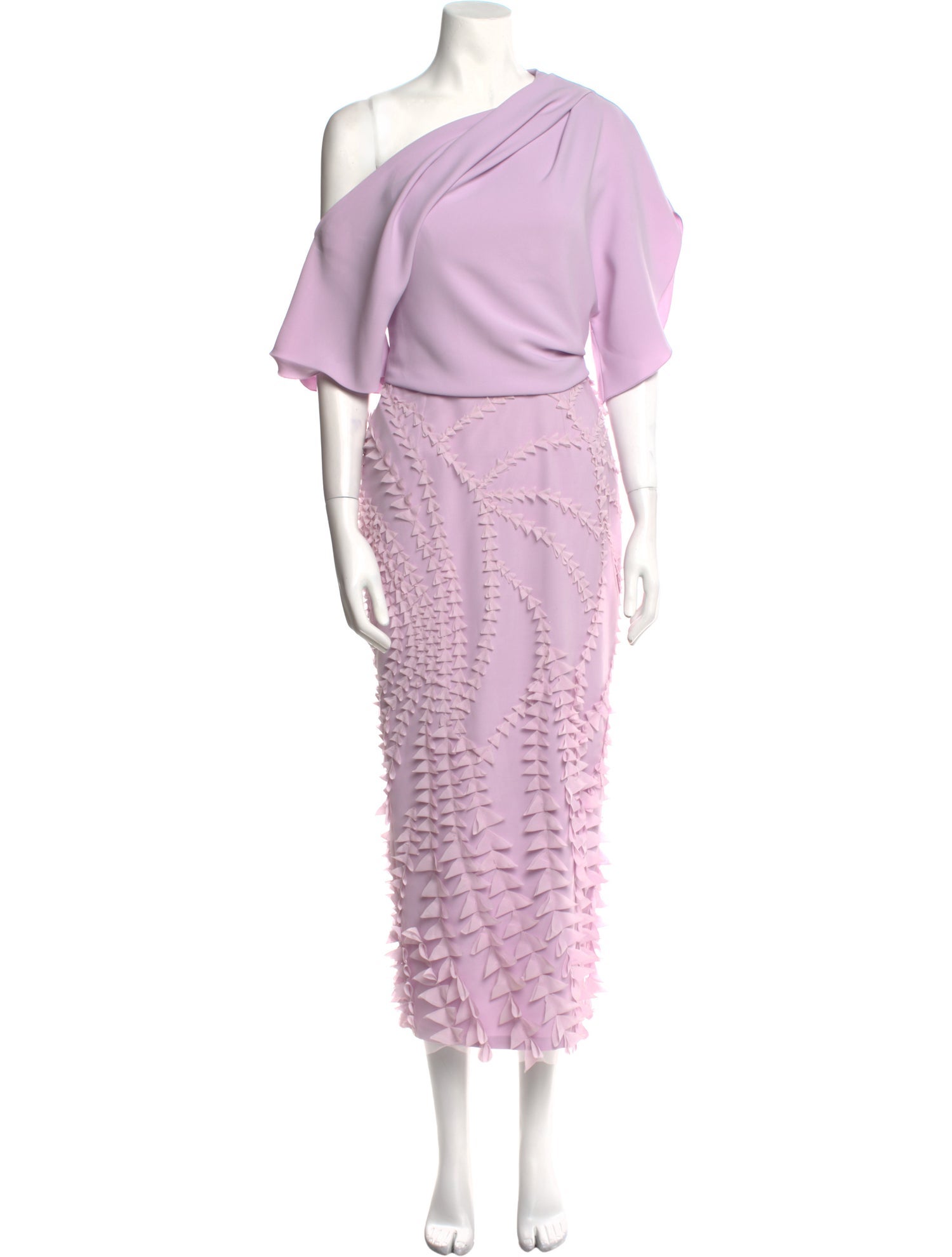 Gemy Maalouf One-Shoulder Long Dress