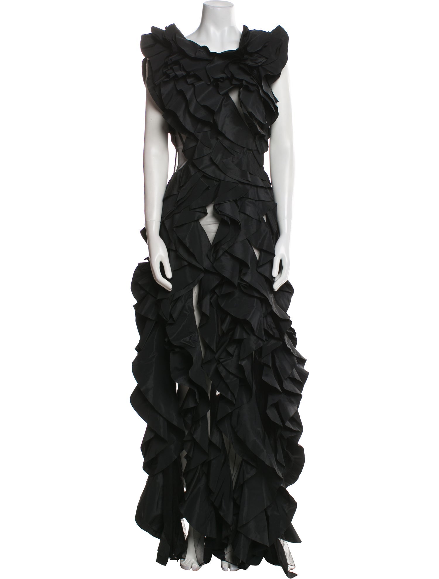 Gemy Maalouf Cowl Neck Long Dress