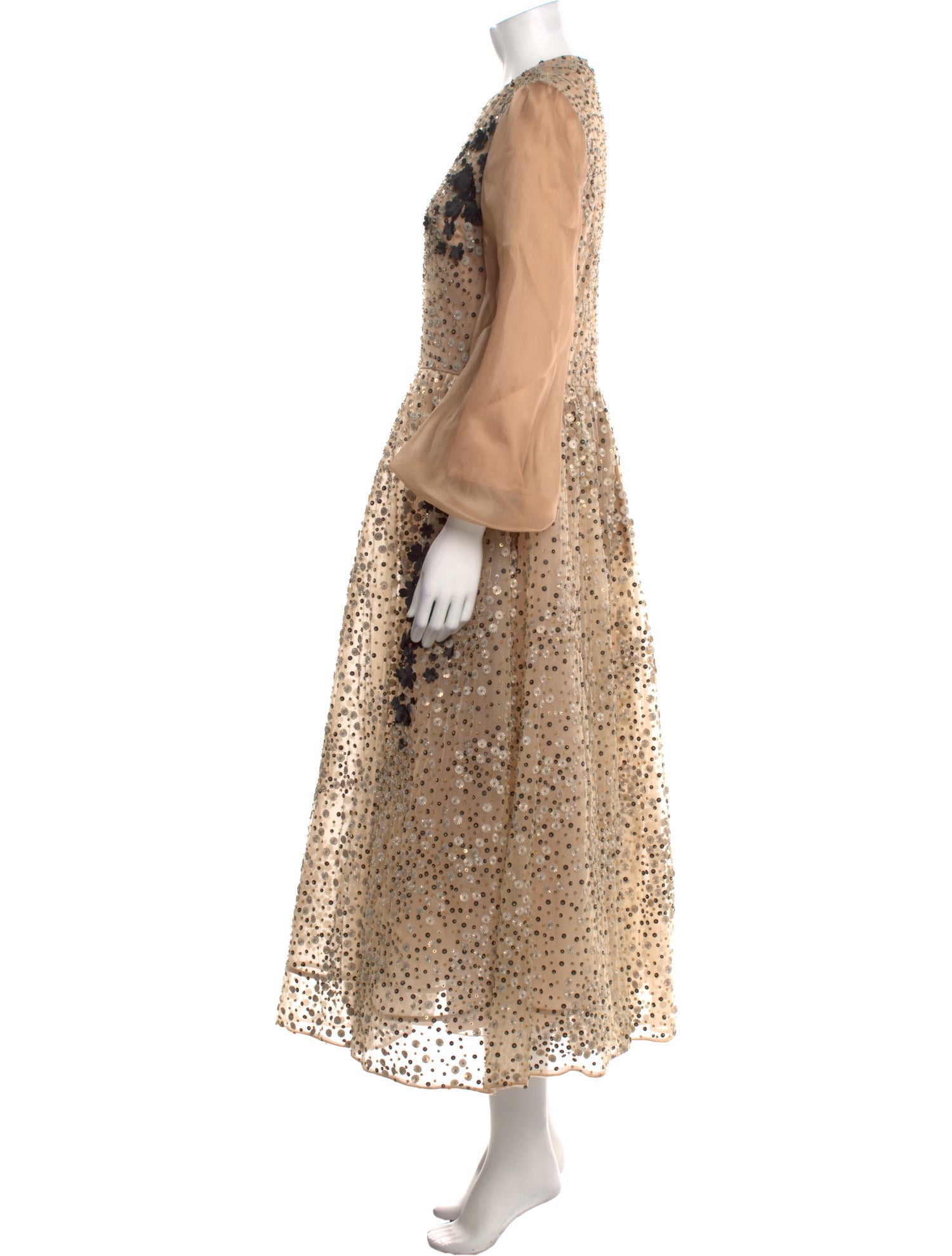 Gemy Maalouf Patterned Long Dress